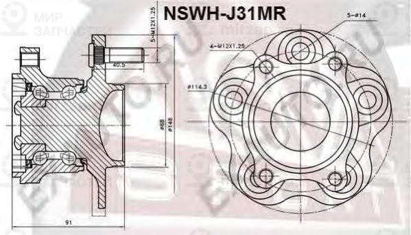 Запчасть ASVA NSWHJ31MR