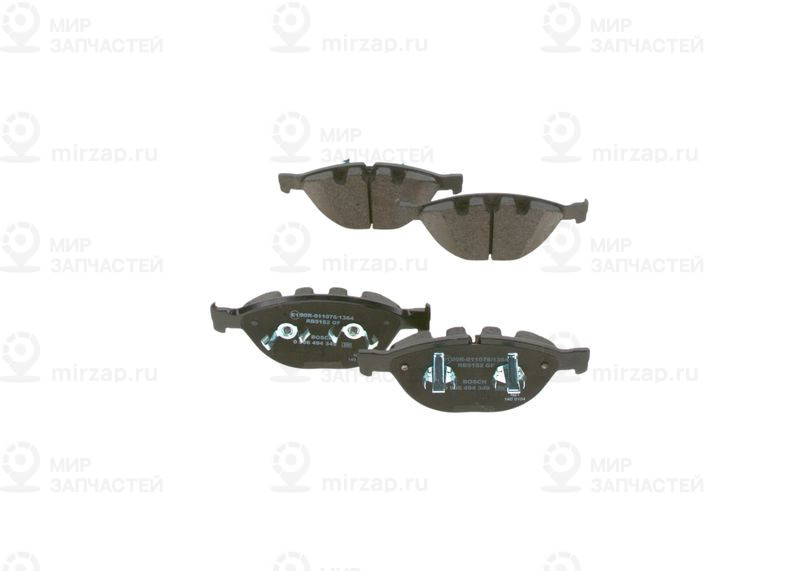 Комплект тормозных колодок, дисковый тормоз BOSCH 0986494349