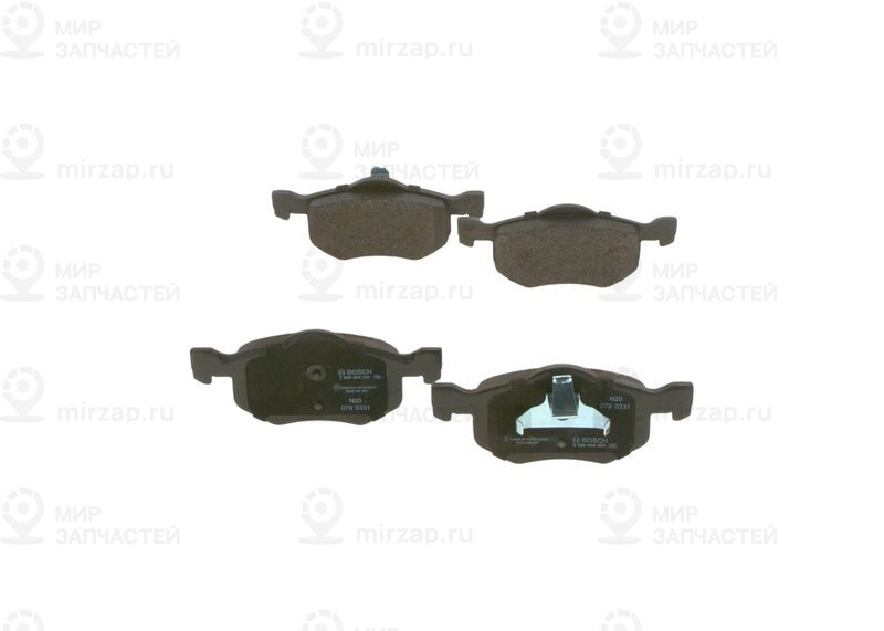 Комплект тормозных колодок, дисковый тормоз BOSCH 0986494361
