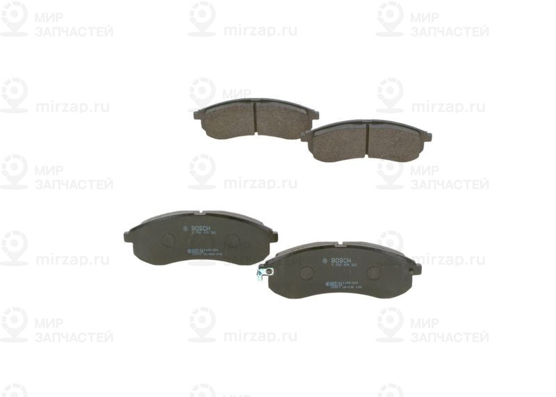 Комплект тормозных колодок, дисковый тормоз BOSCH 0986494362