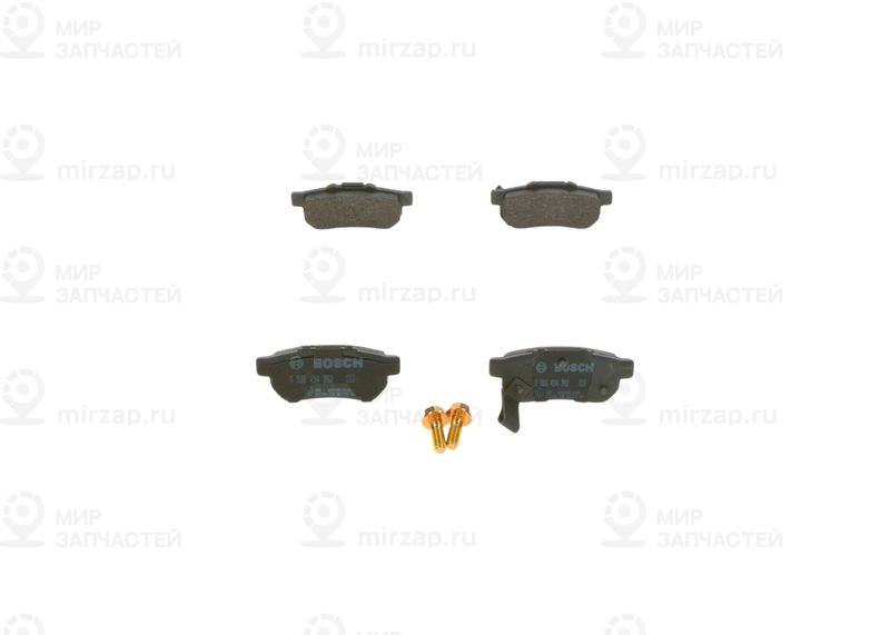 Комплект тормозных колодок, дисковый тормоз BOSCH 0986494392