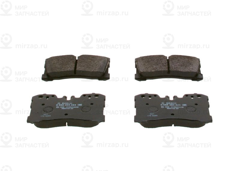 Комплект тормозных колодок, дисковый тормоз BOSCH 0986494423
