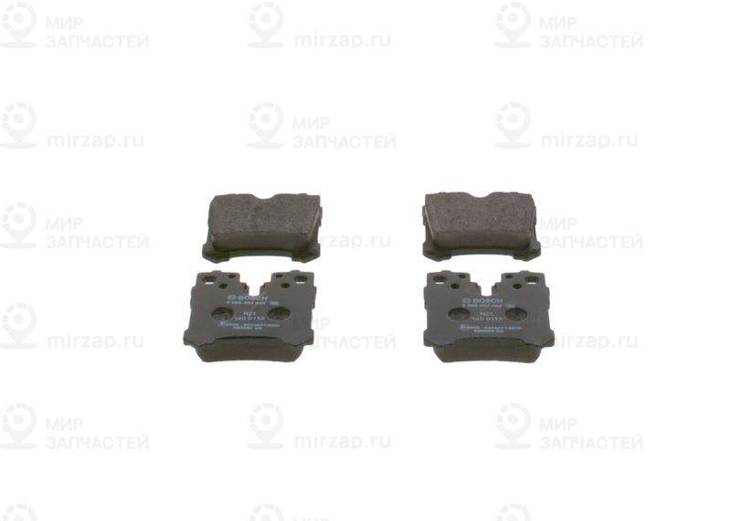 Комплект тормозных колодок, дисковый тормоз BOSCH 0986494424
