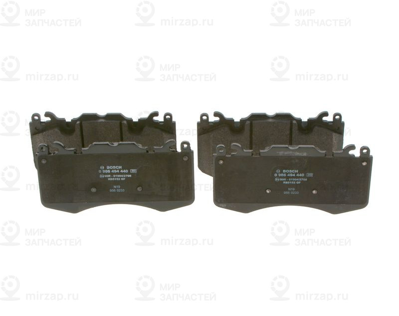 Комплект тормозных колодок, дисковый тормоз BOSCH 0986494440