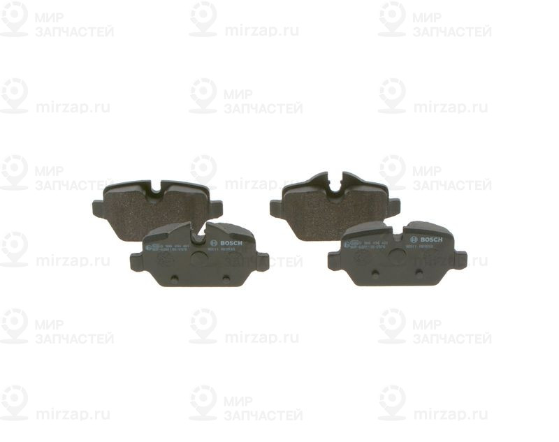 Комплект тормозных колодок, дисковый тормоз BOSCH 0986494461