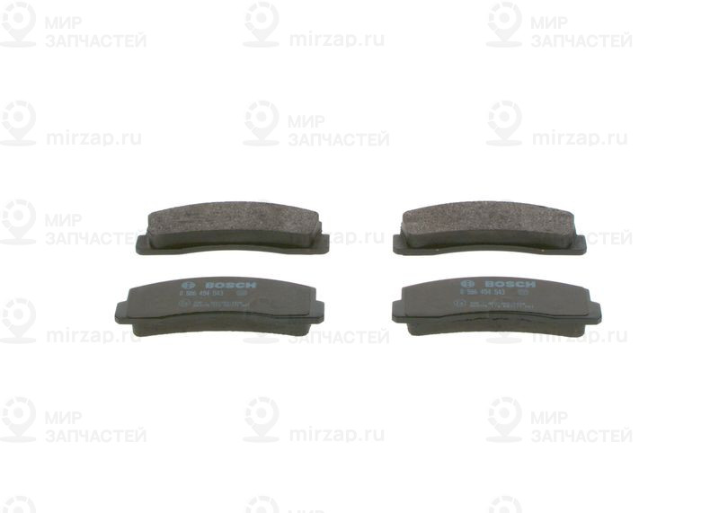 Комплект тормозных колодок, дисковый тормоз BOSCH 0986494543