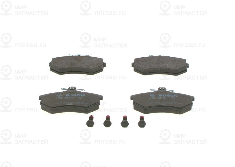 Комплект тормозных колодок, дисковый тормоз BOSCH 0986494544