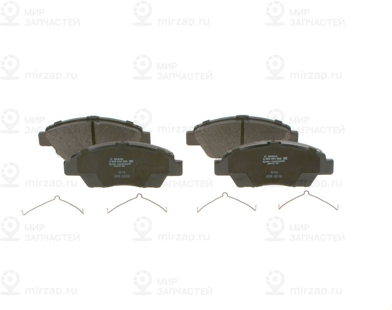 Комплект тормозных колодок, дисковый тормоз BOSCH 0986494562
