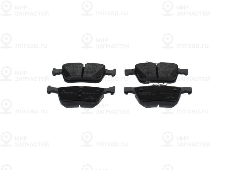 Комплект тормозных колодок, дисковый тормоз BOSCH 0986494658