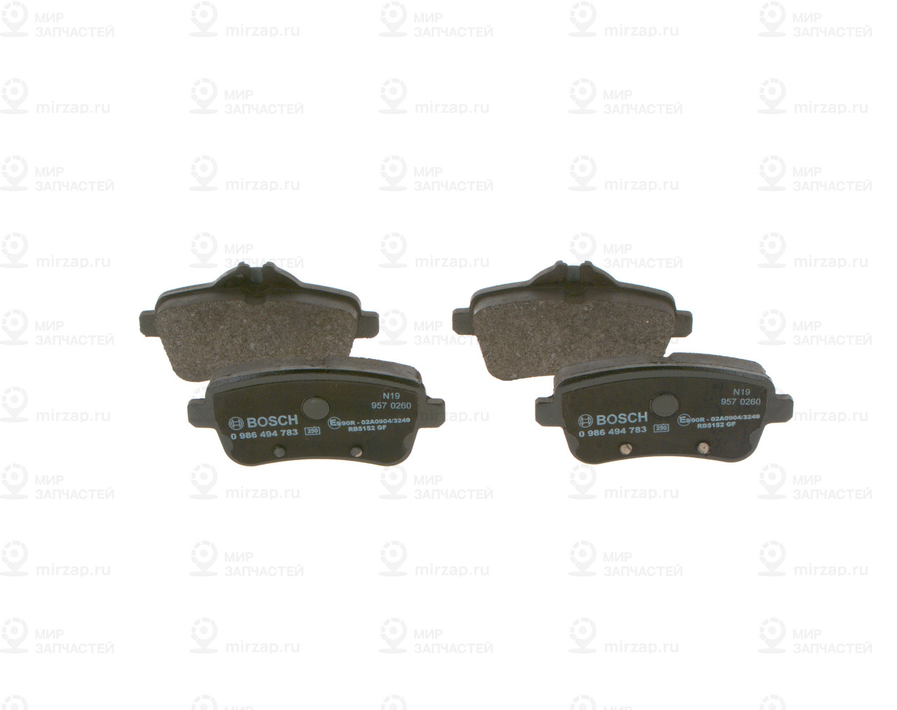 Колодки Тормозные Mercedes Gl X166/Ml W166 Задние BOSCH 0986494783