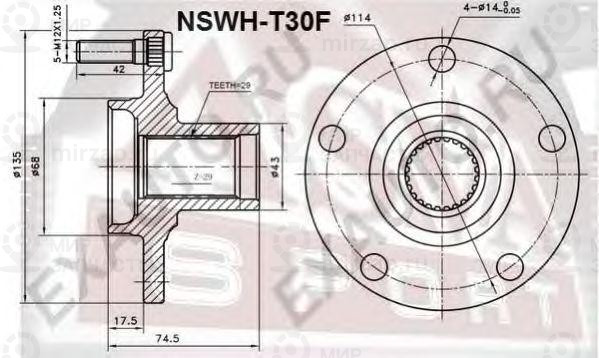 Запчасть ASVA NSWHT30F