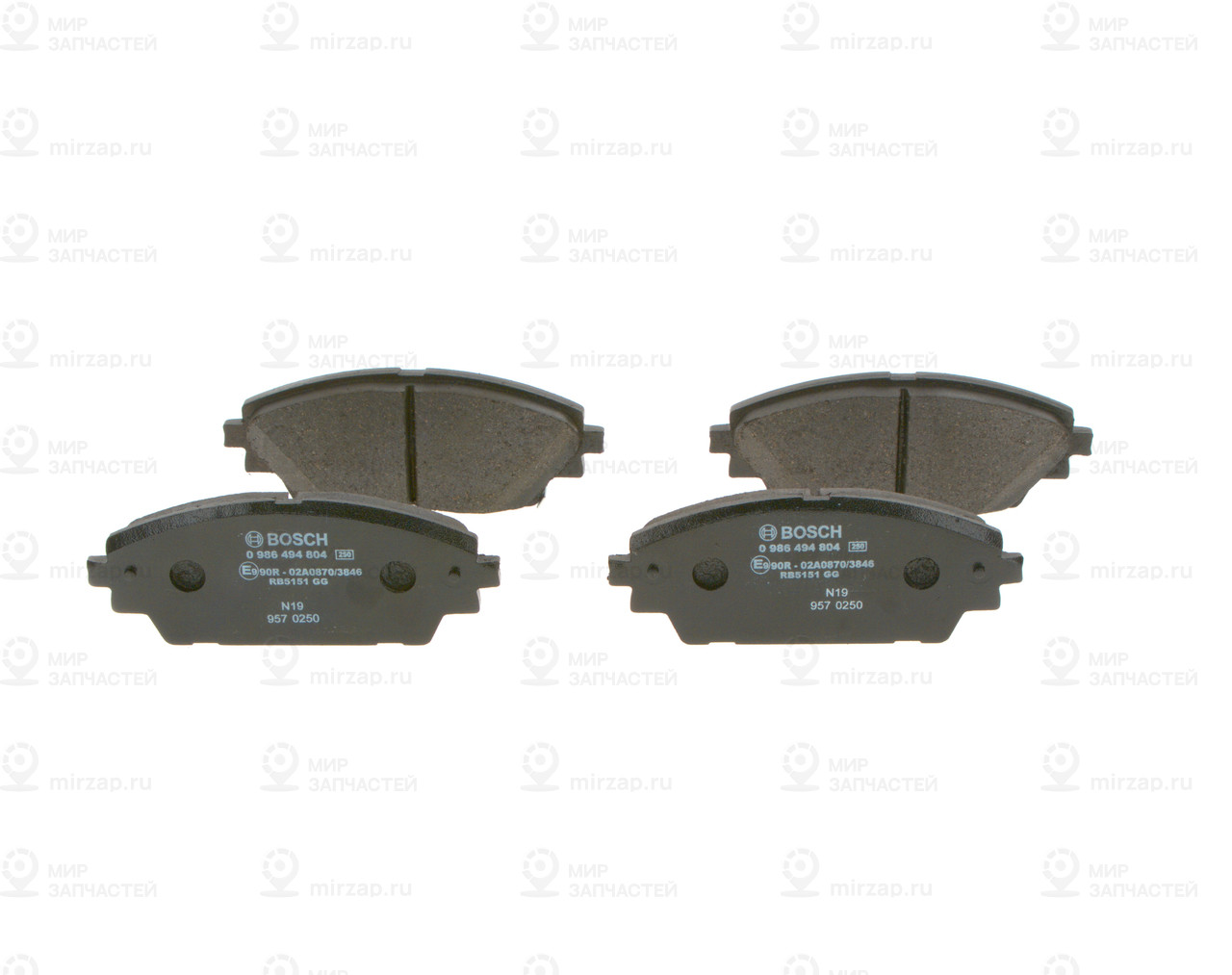 Дисковые Колодки Передние BOSCH 0986494804