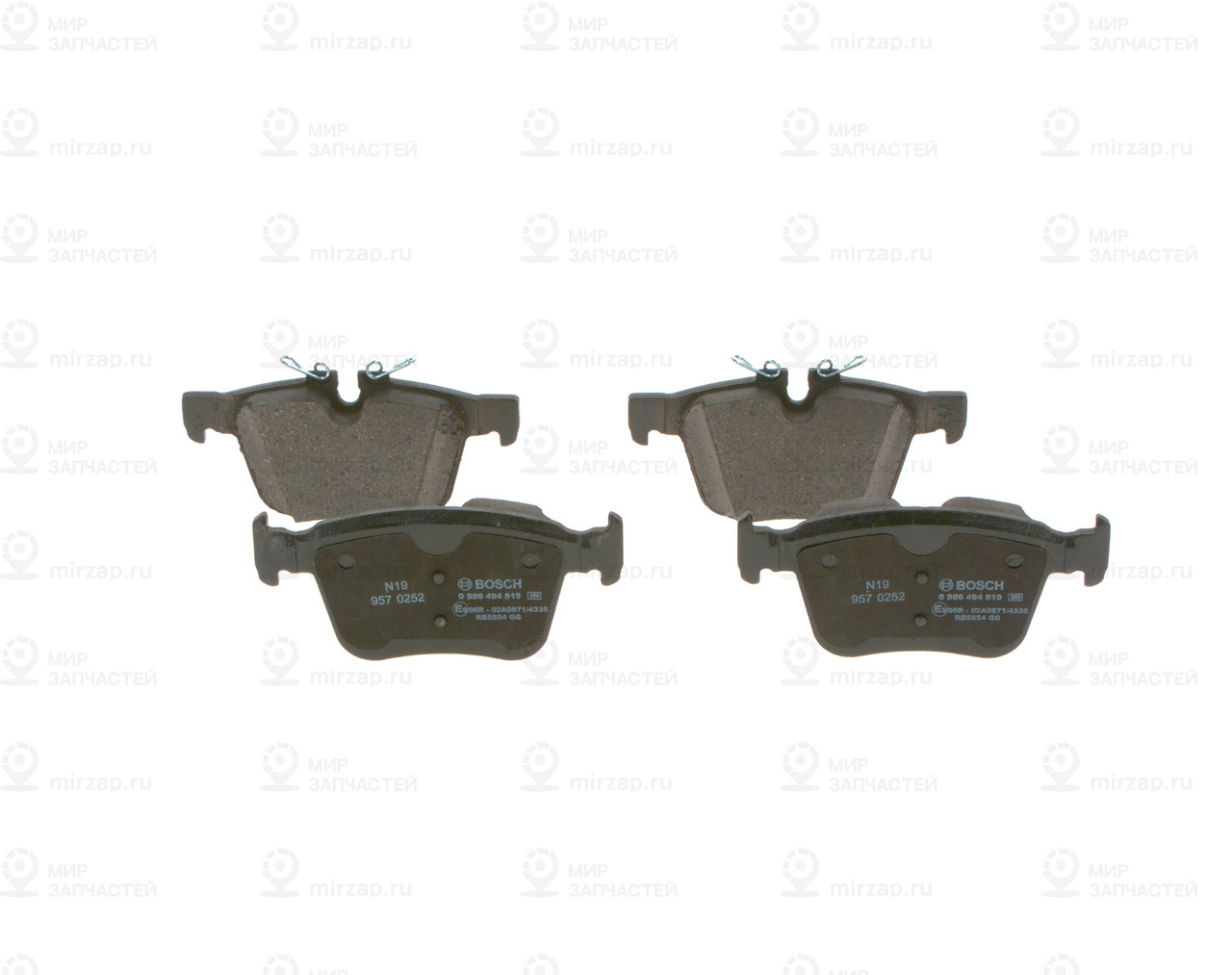 Колодки Тормозные Задние BOSCH 0986494819