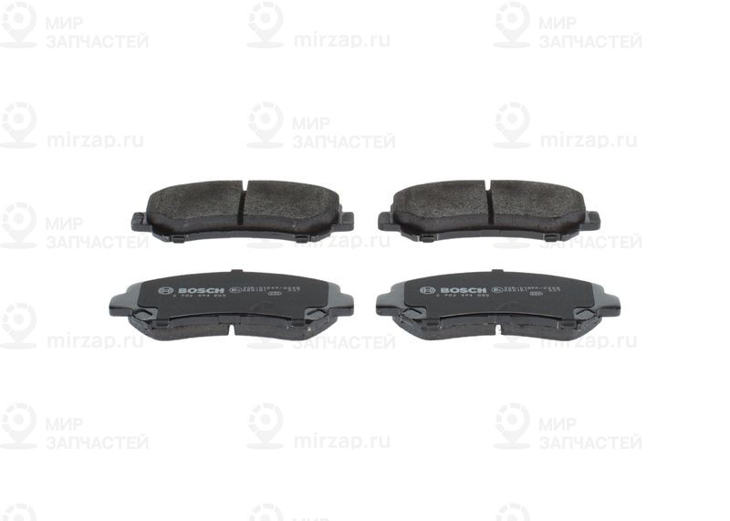 Комплект тормозных колодок, дисковый тормоз BOSCH 0986494885