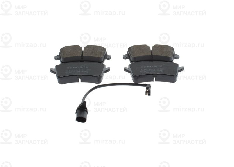 Комплект тормозных колодок, дисковый тормоз BOSCH 0986494916