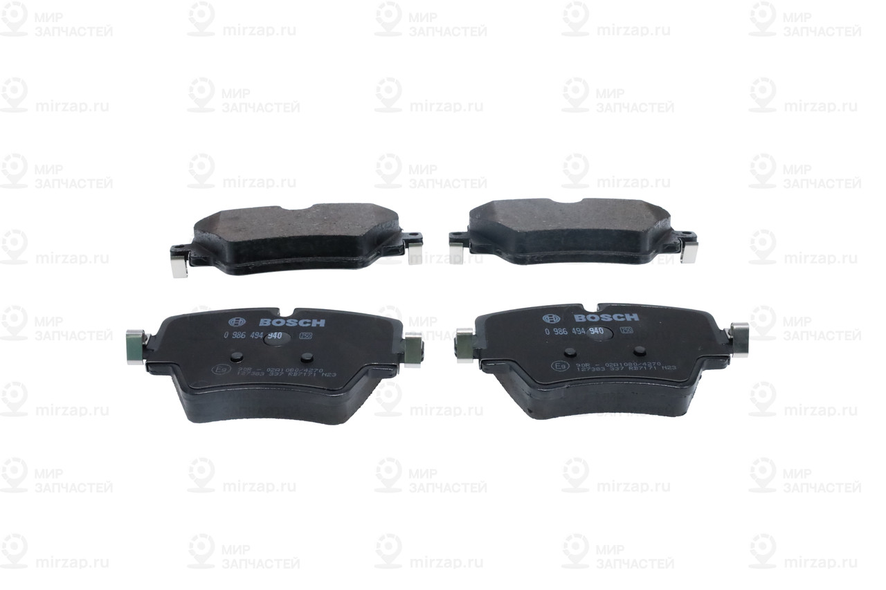 Колодки Тормозные Дисковые Bosch BOSCH 0986494940
