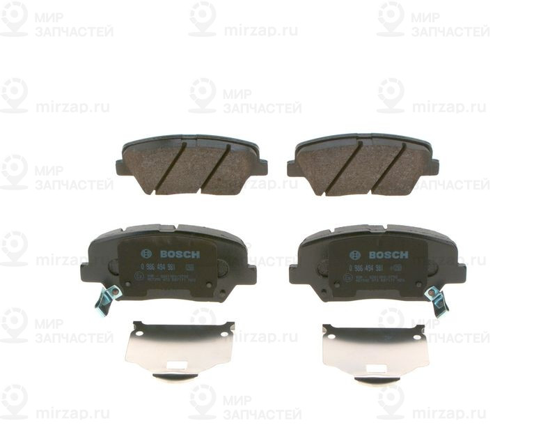 Комплект тормозных колодок, дисковый тормоз BOSCH 0986494981