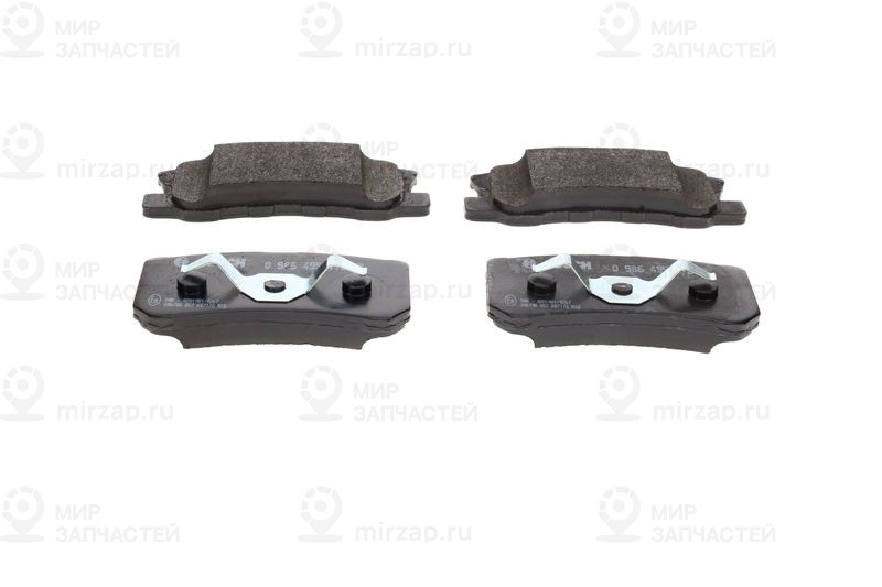 Комплект тормозных колодок, дисковый тормоз BOSCH 0986495172