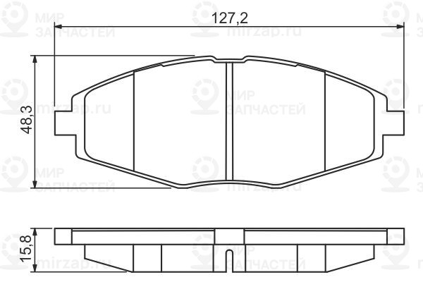 Комплект тормозных колодок, дисковый тормоз BOSCH 0986495224