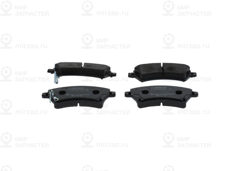 Комплект тормозных колодок, дисковый тормоз BOSCH 0986495243