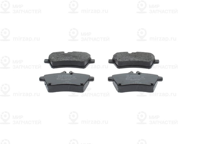 Комплект тормозных колодок, дисковый тормоз BOSCH 0986495273