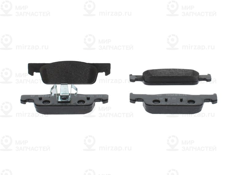 Комплект тормозных колодок, дисковый тормоз BOSCH 0986495334