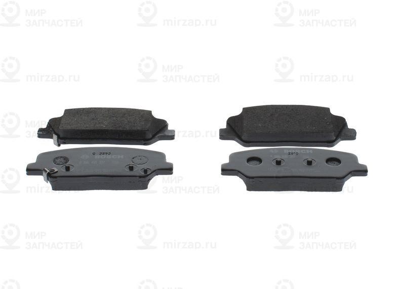 Комплект тормозных колодок, дисковый тормоз BOSCH 0986495337