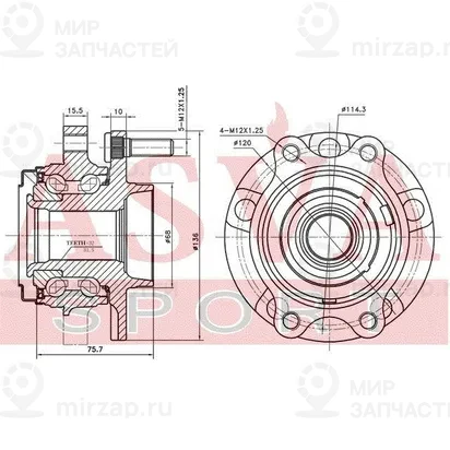 Запчасть ASVA NSWHZ51MFR