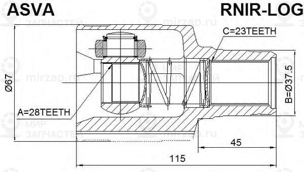 Запчасть ASVA RNIRLOG