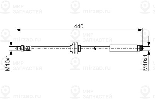 Тормозной шланг BOSCH 1987481484