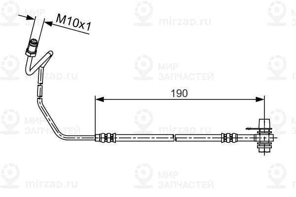 Тормозной шланг BOSCH 1987481535