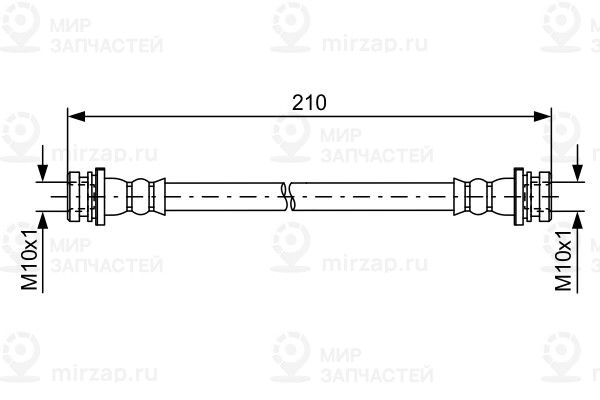 Тормозной шланг BOSCH 1987481628