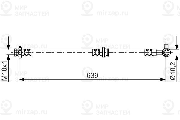 Тормозной шланг BOSCH 1987481697