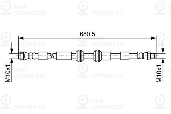 Тормозной шланг BOSCH 1987481734