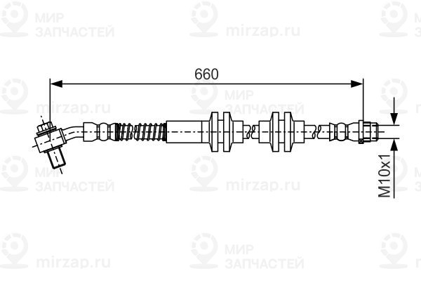 Тормозной шланг BOSCH 1987481A48