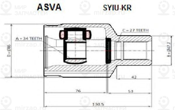 Запчасть ASVA SYIUKR
