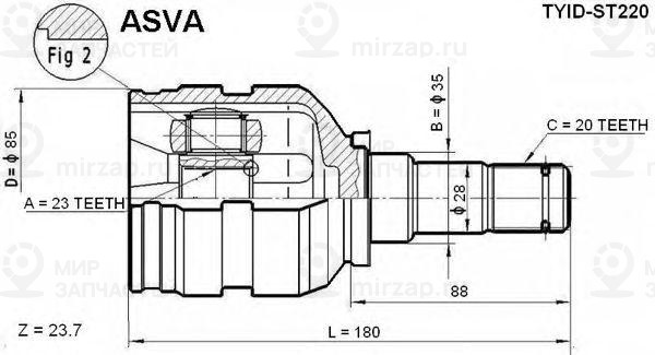 Запчасть ASVA TYIDST220