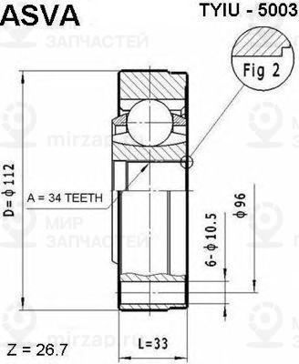 Запчасть ASVA TYIU5003