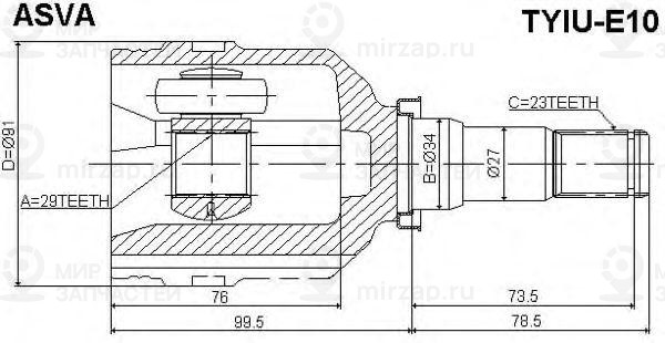 Запчасть ASVA TYIUE10