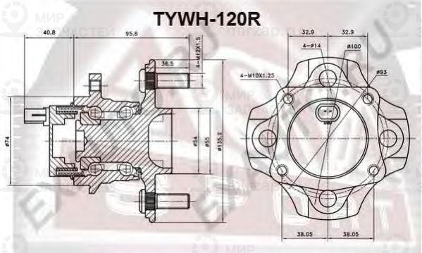 Запчасть ASVA TYWH120R