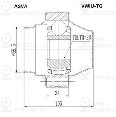 Запчасть ASVA VWIUTG