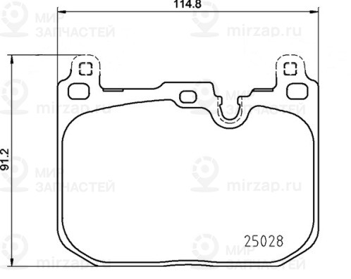 Колодки Тормозные Дисковые | Перед | BREMBO P06110