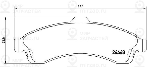 Комплект тормозных колодок, дисковый тормоз BREMBO P10009