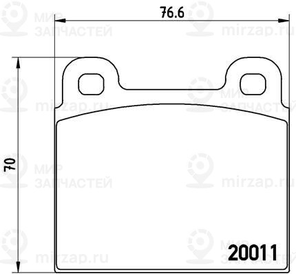 Запчасть BREMBO P23001