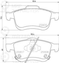 Запчасть BREMBO P23167