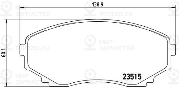 Комплект тормозных колодок, дисковый тормоз BREMBO P49028