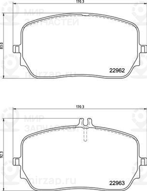 Комплект тормозных колодок, дисковый тормоз BREMBO P50149