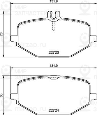 Комплект тормозных колодок, дисковый тормоз BREMBO P50161