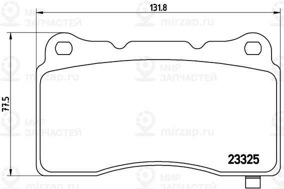 Комплект тормозных колодок, дисковый тормоз BREMBO P59079