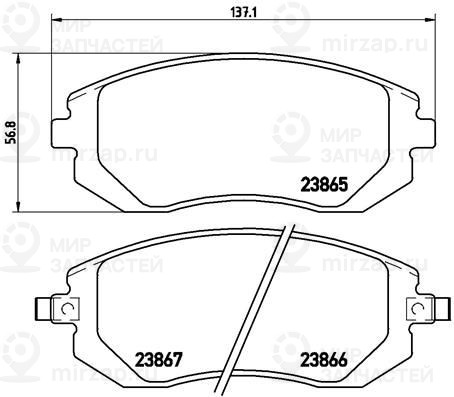 Запчасть BREMBO P78013X
